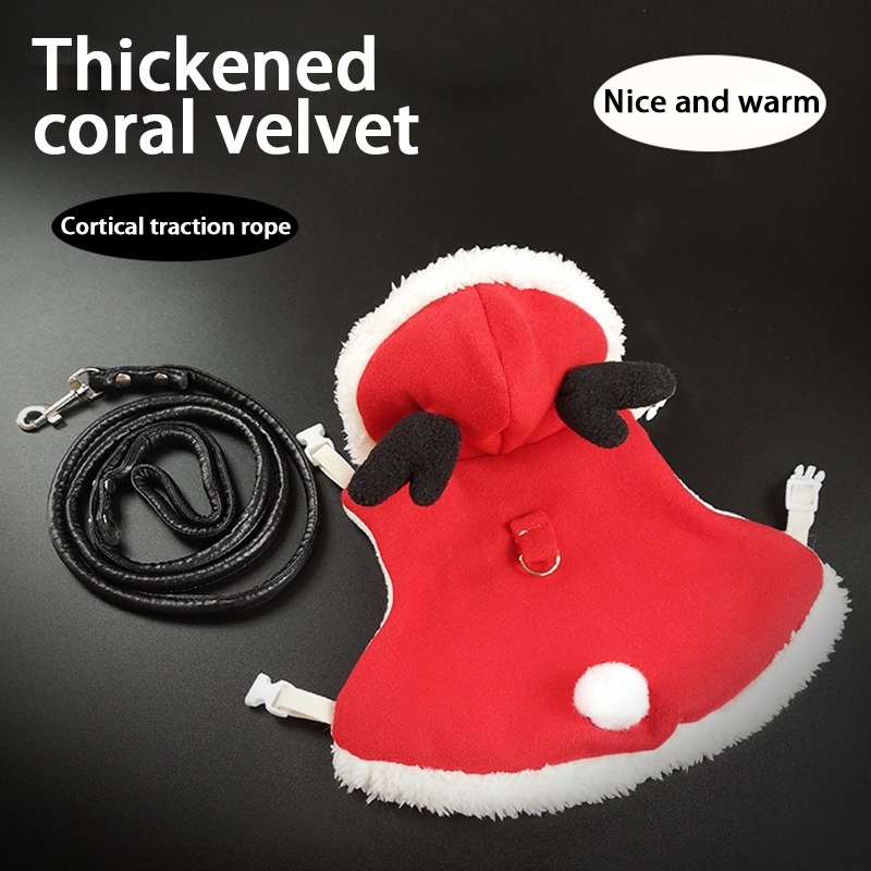 Vêtements chauds d&#39;hiver pour petit Animal, lapin, furet, Chinchilla, Costume de noël, tenue pour chien XXS, pour fête de noël
