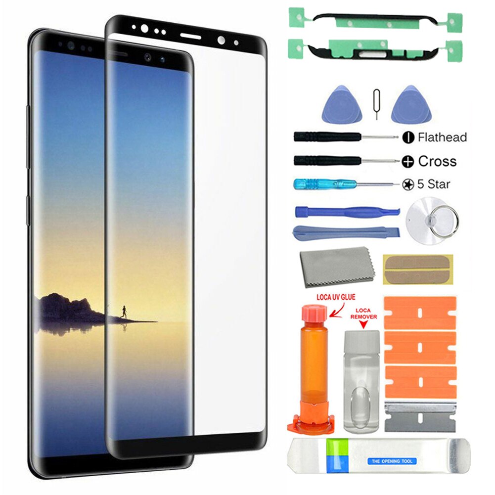 Vervanging Voor Glas Screen Repair Kit Met Tool Voor Samsung Galaxy S8 SM-G950F G950 Glas Touch Screen Reparatie Kit Met lijm