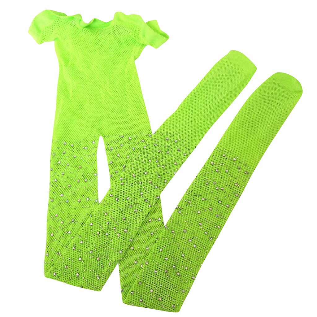 Kids Girls Mesh Kids Girls Mesh Fishnet Stockings Kids Girls Pantyhose Flash Tights Pretty Lightning Girls Stockings: Green