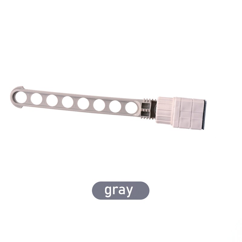 8 Holes Drying Rack Balcony Clothes Drying Rack Wall Mounted Clothes Drying Rack Bathroom Drying Rack Indoor Space Saving Rack: Gray