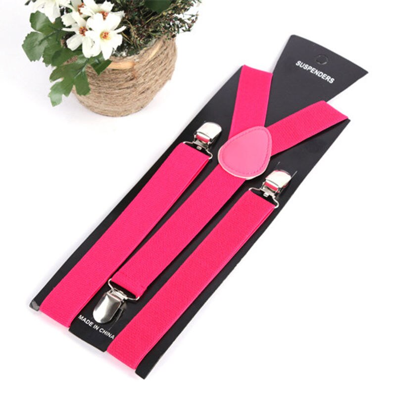 17 Kleuren Mode Vrouwen Mooie Elastische Verstelbare Band Clip Bretels Kleding Accessoires: Rose Red