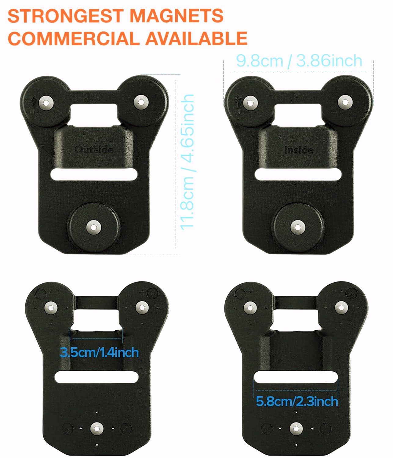 Sharpwitness Universal Magnet Clip, Police Body Camera Magnetic Mount, Compatible with All Brands Bodycam Preventing Bobbling