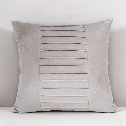 Fluwelen Koraal Fluwelen Zachte Pluche Kussenhoes Decoratieve Kussens Cover Decor Kussensloop Decoratieve Kamer Zitsbank Bed Decoratie: Light Grey