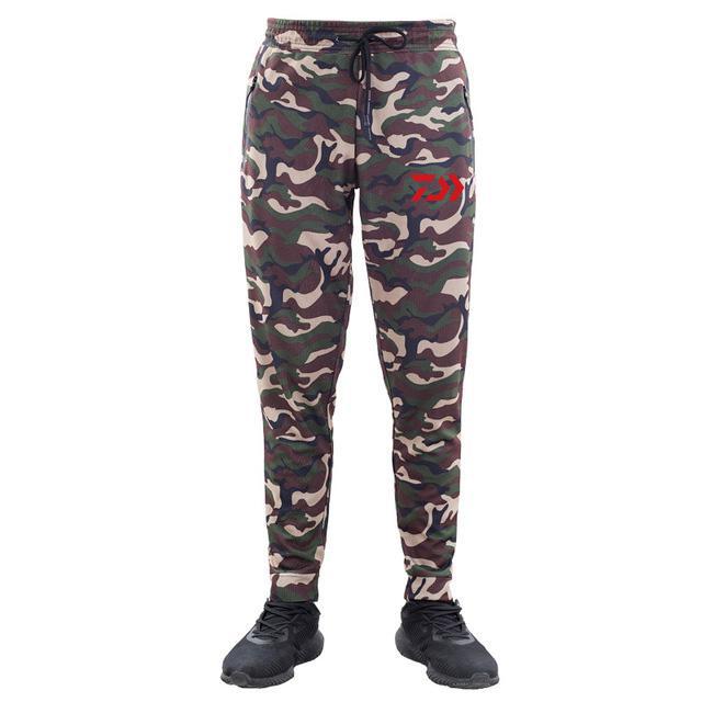 Herfst Zomer Mannen DAIWA Vissen Kleding Snel Droog Ademend Anti Uv Man DAWA Camouflage Vissen Broek Outdoor Sport Broek: 33 / 3XL