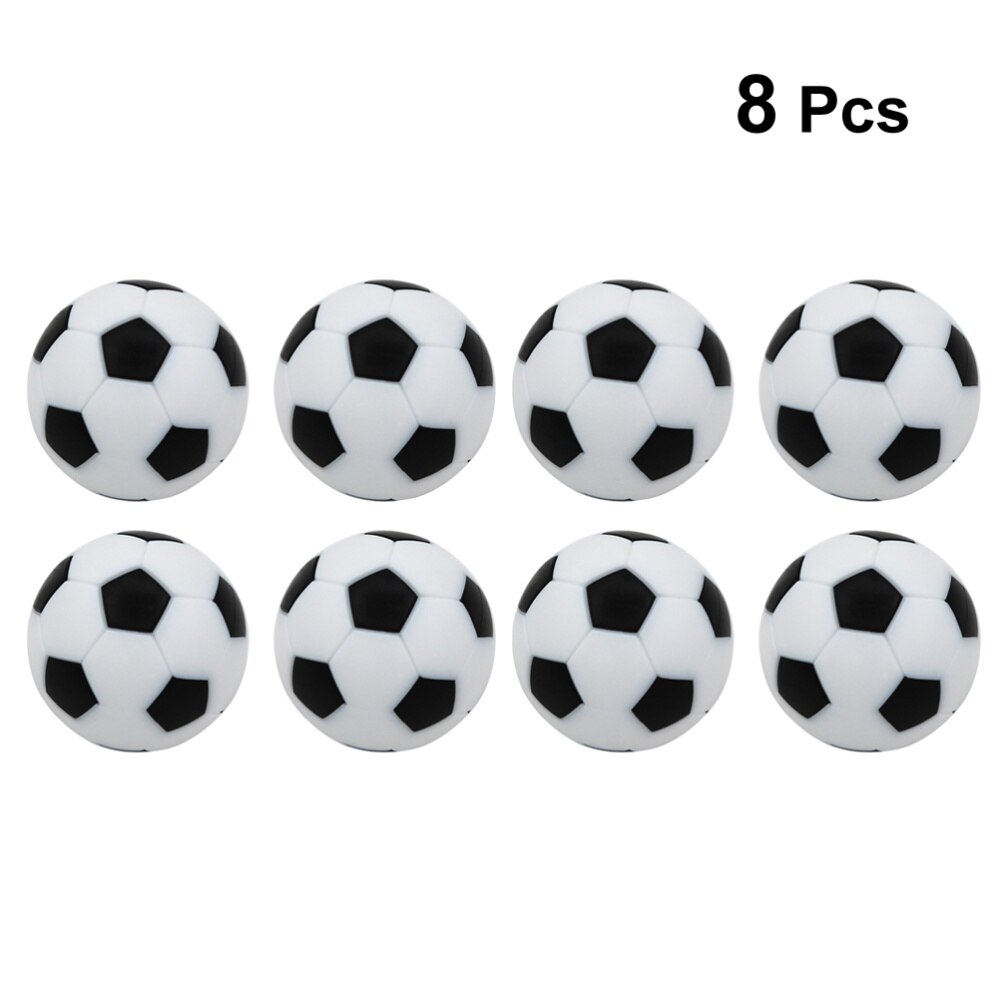 8pcs Table Soccer Balls Game Football Foosballs Replacement Tabletop Soccer Mini Balls
