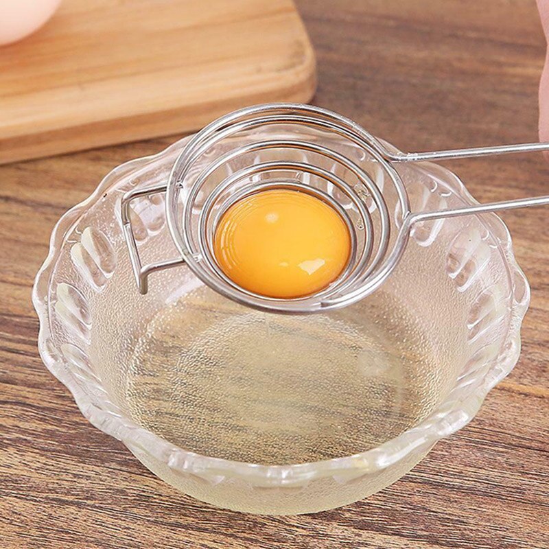 Separador de yema de huevo de acero inoxidable separador de huevo blanco herramienta de cocina utensilios de cocina HG99