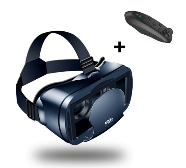 VRG Profi 3D VR Gläser Virtuelle Realität Volle Breite-Winkel Bildschirm Visuelle VR Gläser Für 5 zu 7 zoll smartphone Brillen Geräte: Schwarz handhaben 1