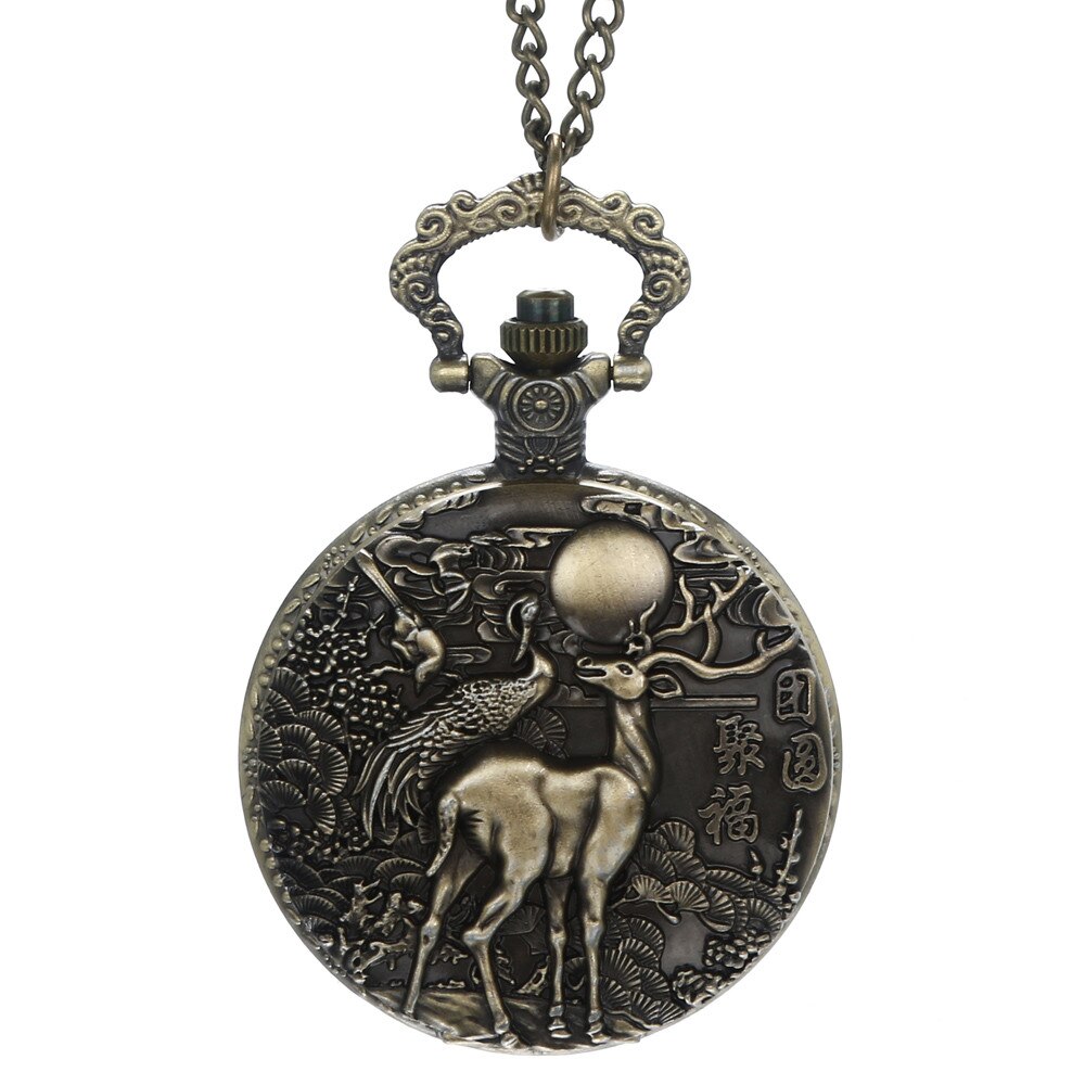 Vintage ketting retro de beste zakhorloge ketting voor opa vader horloge klok relogio de bolso  #4 d 18