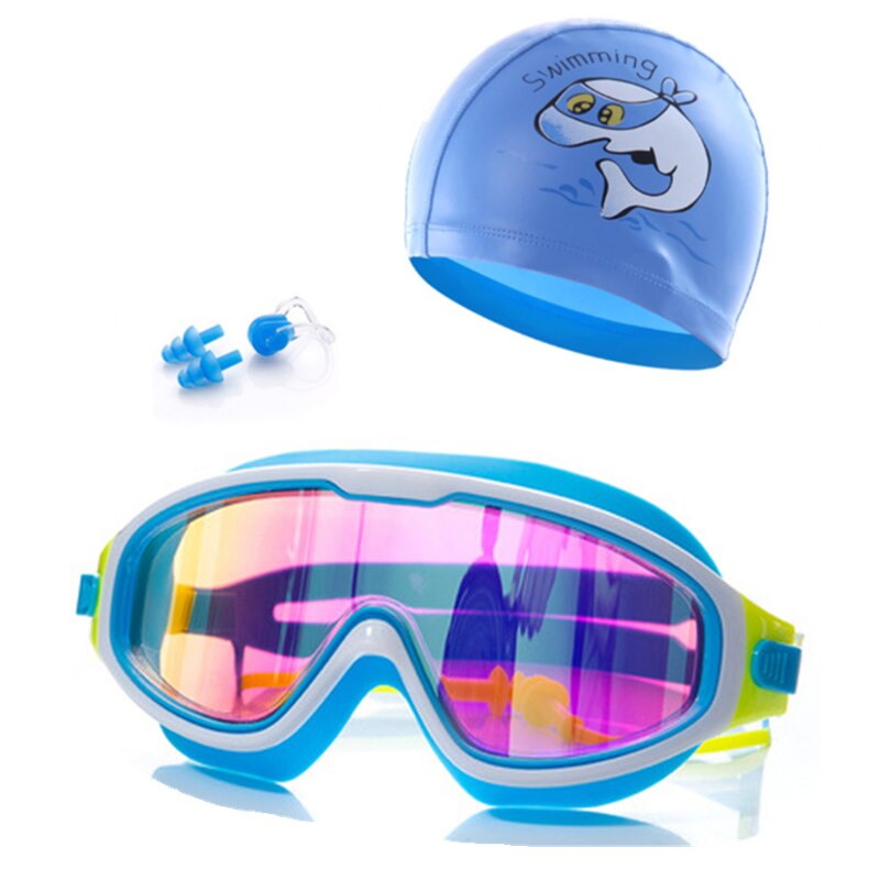 Kids Swim Eyewear Professionele Jongens Meisjes Frame Anti-Fog Zwembad Zwemmen Bril Siliconen Masker Zwembril