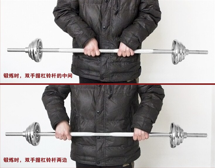 1.0m Barbell Straight Bar Φ 25 mm Solid Threaded Standard Barbell Rod Weight Lifting Equipment Bar Home Gym Fitness Equipment F2