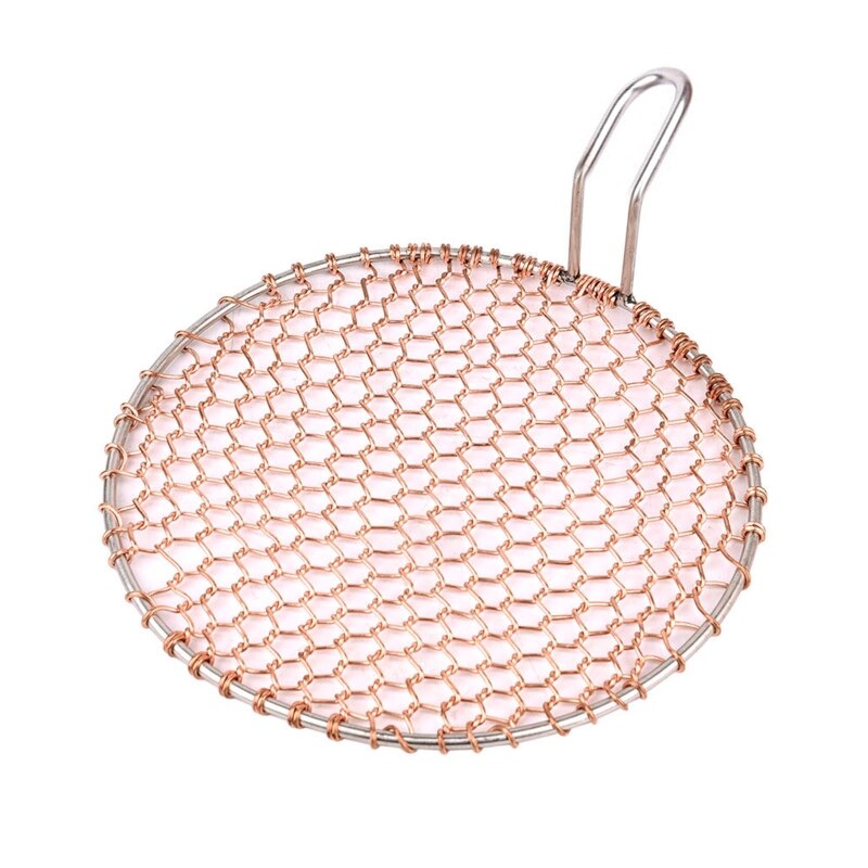 Generic Grillage à Cuisson Viande/Poisson De Barbecue En Inox Avec Avec Manche En Bois- Gris - Prix pas cher | CI
