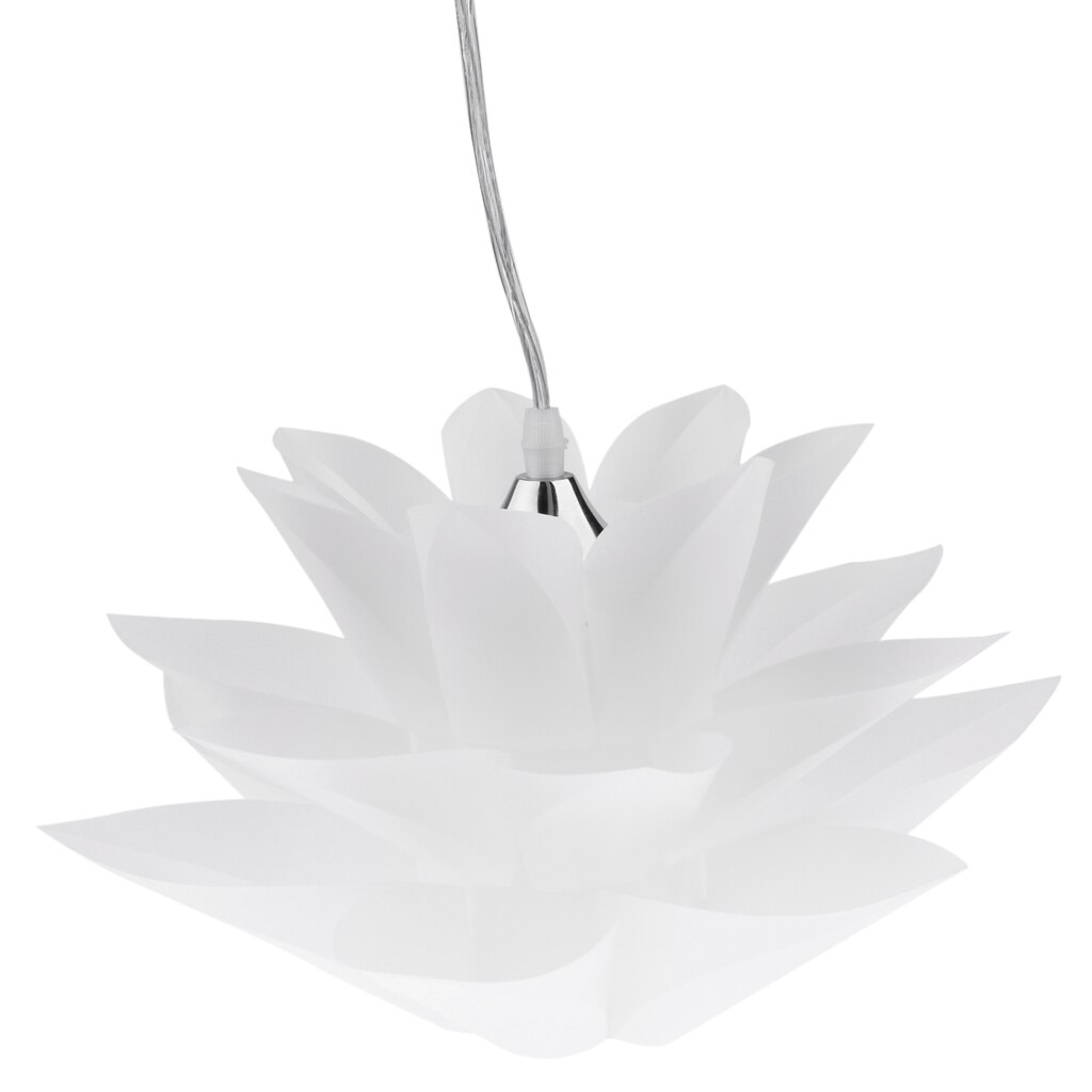 Modern Lotus Ceiling Pendant Light Lamp Shade Chandelier Suspension Lighting Decoration (White)
