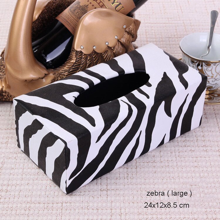 modern rectangular cute tissue box cover car tissue box holder dispensador papel paper dispenser wooden tissue box 519: large zebra