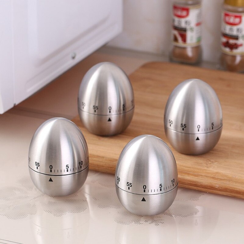 Stainless steel timer kitchen timer egg / Apple reminder mechanical timer