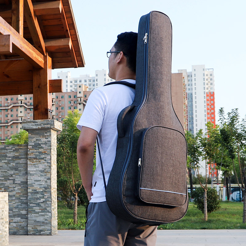 40/41 pouces guitare étui de transport Oxford tissu acoustique guitare sac étui Double bretelles rembourré guitare sac à dos étanche