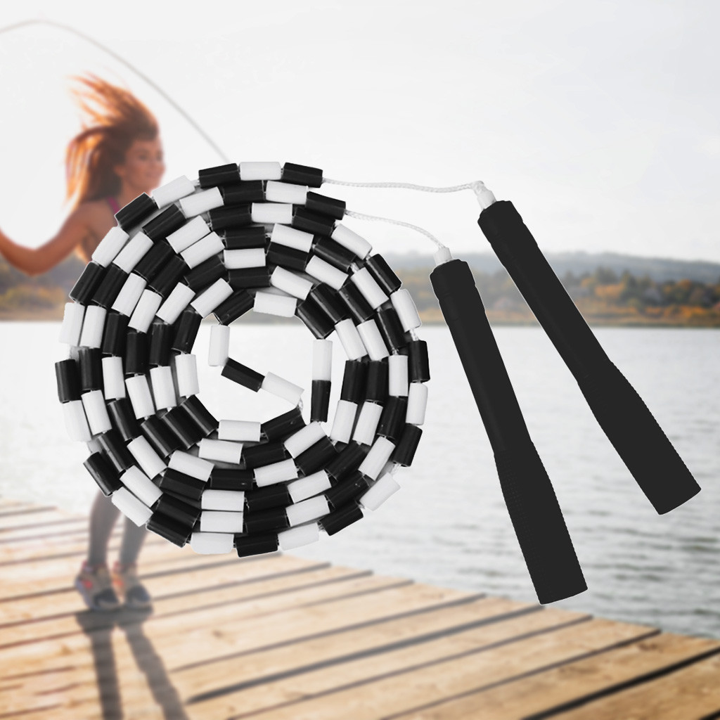 Tricks Vaardigheden Jump Skipping Overslaan Touw Pvc Beginner Zachte Kralen Kralen Kralen Basic Gesegmenteerde Fitness Cordes À Sauter # T2P: A