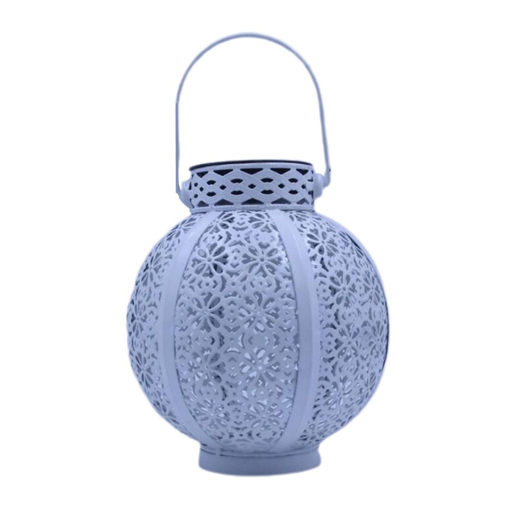 Retro Garden Solar Lamp Hollowed Out maple leaf Shadow Lantern Hanging Hollow Lamp Lighting Outdoor Waterproof Landscape Lamp: type2