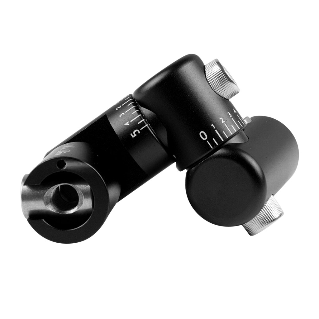 Single Adjustable V-Bar Black/Red - Lightweight Magnalium Alloy: Black