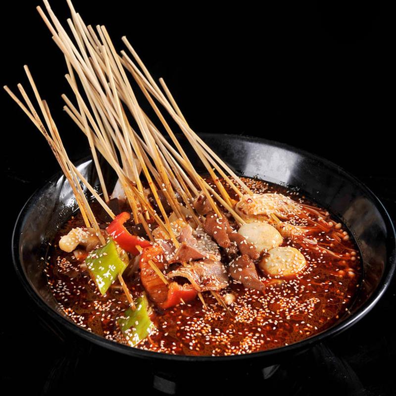 100 Stuks Bamboe Spiesjes Natuurlijke Wegwerp Spies Sticks Kebab Spiesjes Voor Grill Bamboe Vlees Tool Outdoor Bbq Accessoires