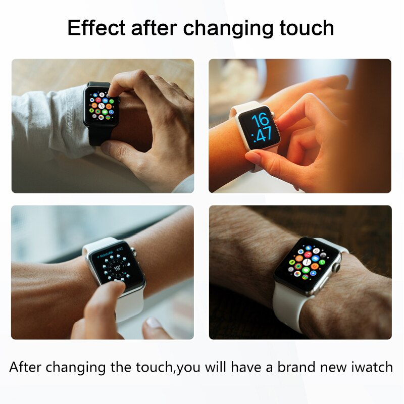 Nohon Touch Screen Voor Iwatch Serie 1 2 3 4 5 6 Lcd Outer Glass Panel Voor Apple Horloge S2 s3 S4 S5 S6 S1 Touch Digitizer Reparatie