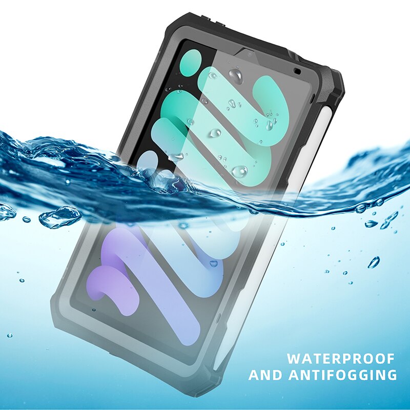 IP68 Waterproof Tablet Storage Cover For iPad Mini 6 Clear Full Protect Underwater Diving Beach For iPad Mini 4 5 Storage Bags
