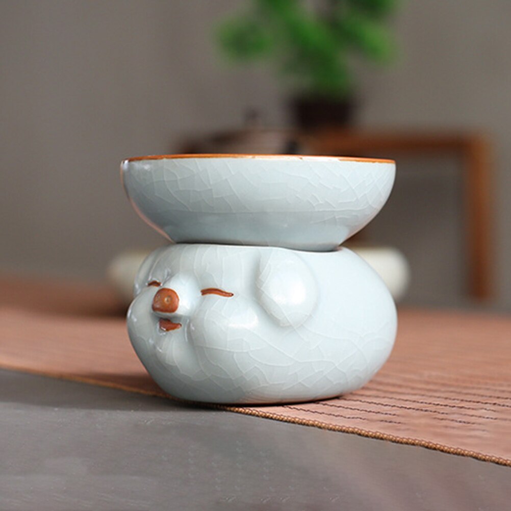 Tea Strainer Mesh Filter Ceramic Tea Leaf Filter Tea Residue Filter