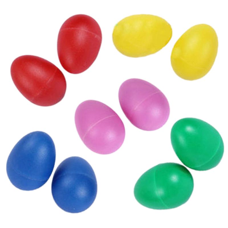 10 Pack Plastic Percussie Muziekinstrument Speelgoed Ei Maracas Shakers: Default Title