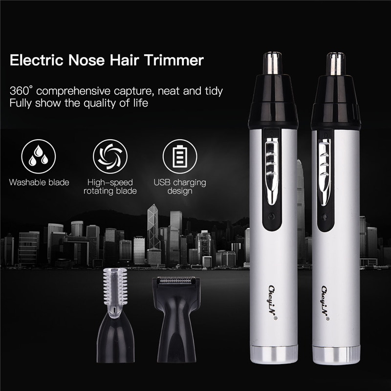 Electric Nose Hair Trimmer Multifunctional Hair Remover Ear Eyebrow Beard Shaver Razor Face Hair Cutter Rechargeable or Battery