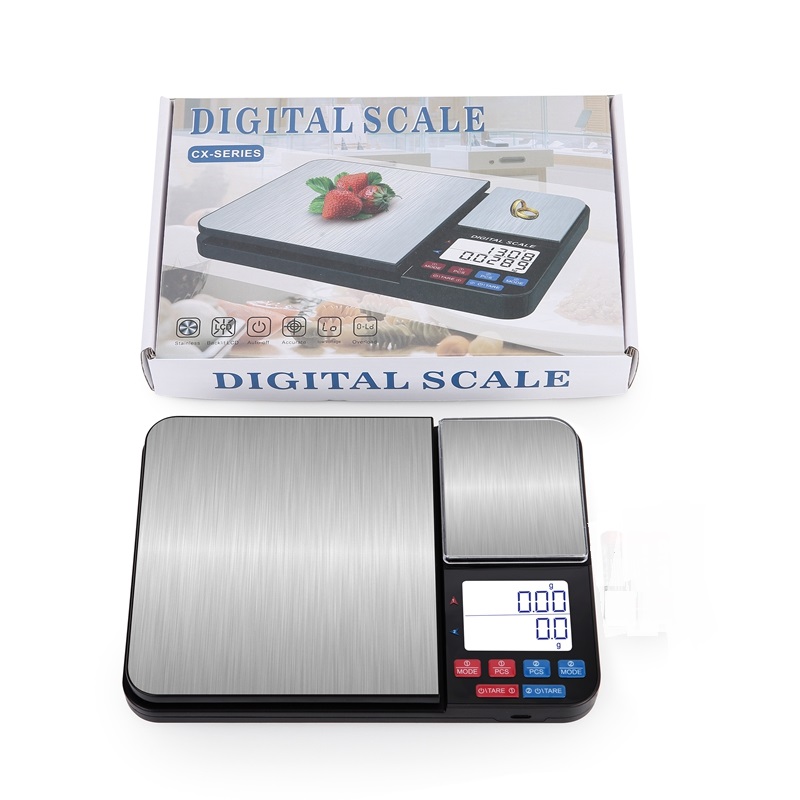 Báscula De Cocina Digital Acero Inoxidable: Precisión 1g Hasta 10kg, Pantalla LCD, USB O Batería