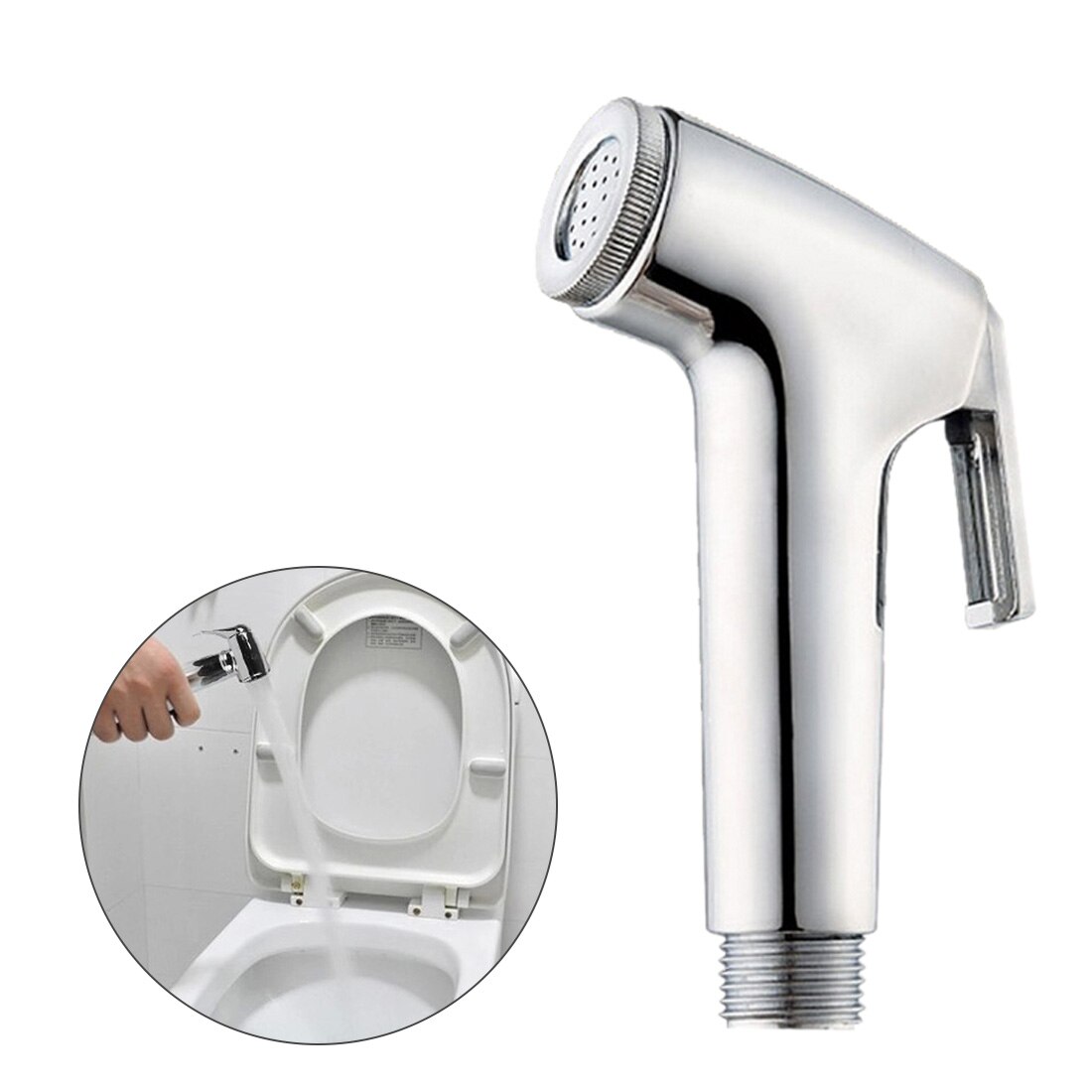 Abs Portable Hand Held Luier Bidet Sproeier Badkamer Wc Bidet Douchekop Douchekop Met Douche Telefoon Slang