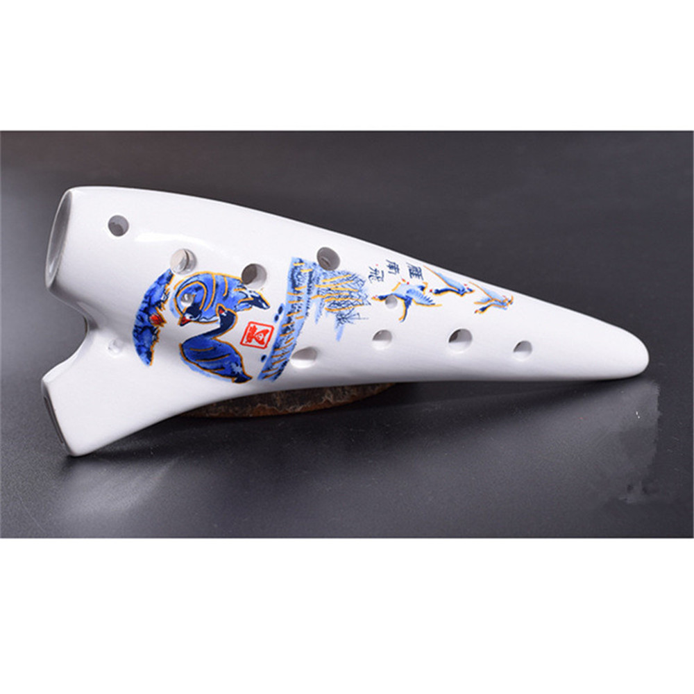 Small Ocarina 12-hole Treble C-tone Porcelain Desselda Legend Time Whistle Submarine Modeling Mini Wind Instrument