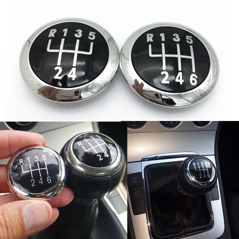Schaltknauf Kappe Emblem Abzeichen oben trimmen Deckel Abdeckung fallen Für Volkswagen VW Passat B6 2005 Auto Styling Zubehör