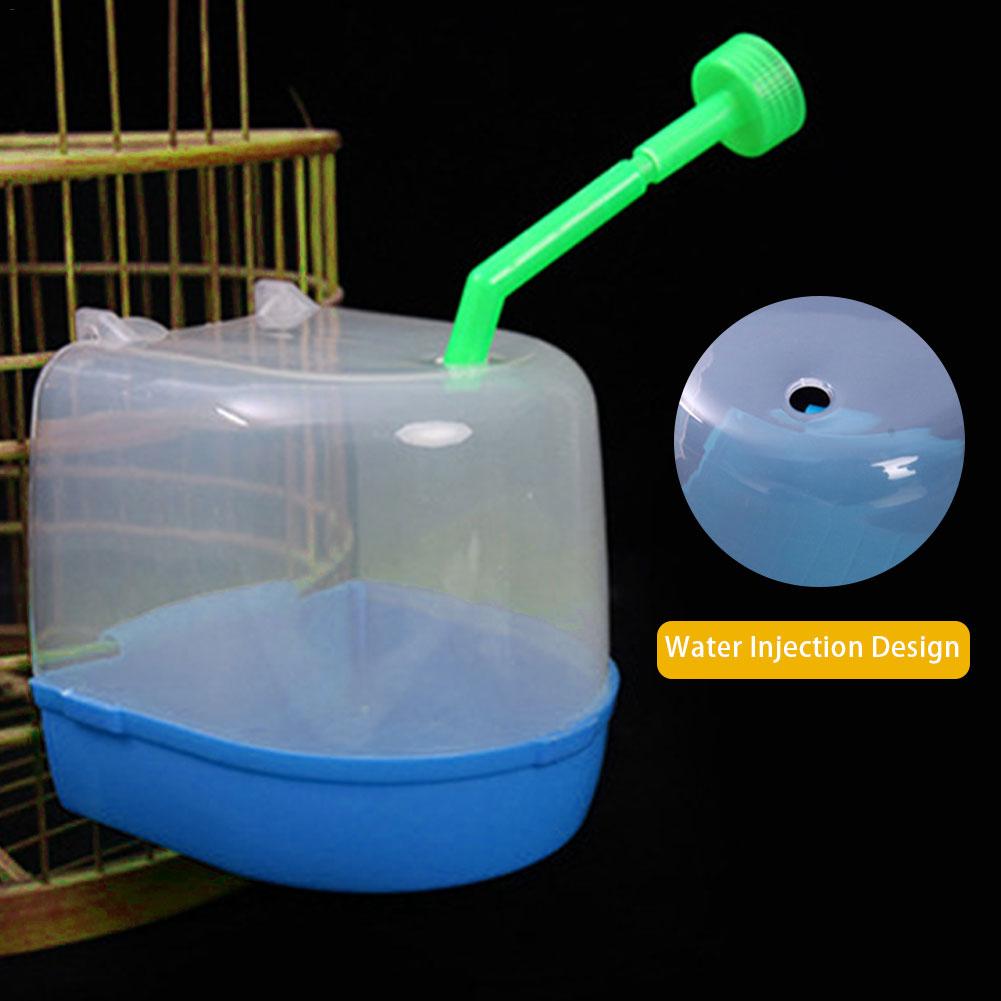 1pc plast fåglar vattenbadkar badkar papegoja för parakit lovebird fågel husdjur bur hängande skål parakit fågelbad fåglar tillbehör