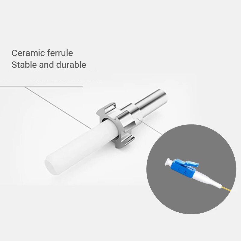 3m 10pcs/Package Single Joint LC UPC Fiber Pigtail Simplex 9/125 Single Mode Fiber Optic Pigtail G652D 0.9mm Yellow PVC Jacket