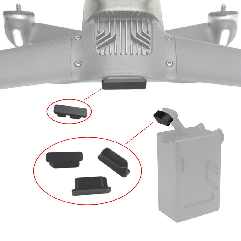 4 Pcs / Kit Drone Batterij Dust-Proof Anti-Oxidatie Beschermende Cover Voor Dji Fpv Drone Accessoires