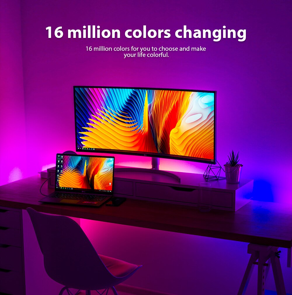 ZigBee 3.0 RGB double bande LED blanche USB câble Mini contrôleur DC5V travail avec Alexa Echos Plus Smart TV fond LED bande de télévision