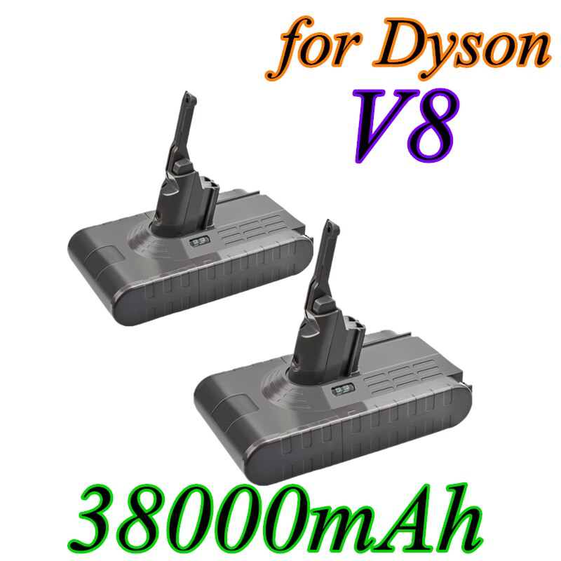 38000mAh 21.6V Battery For Dyson V8 Battery for Dyson V8 Absolute Fluffy/Animal Li-ion Vacuum Cleaner rechargeable Battery