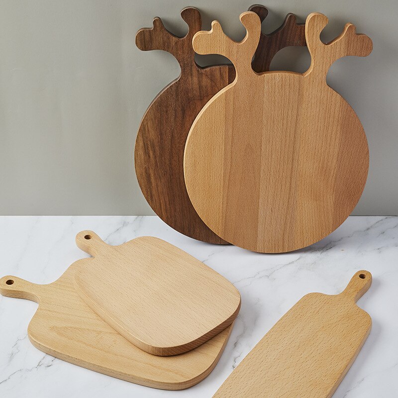 Beuken Walnoot Snijplank Hout Keuken Massief Hele Hout Onderstam Fruit Lacquerless Houten Snijplank Keuken Houten Board
