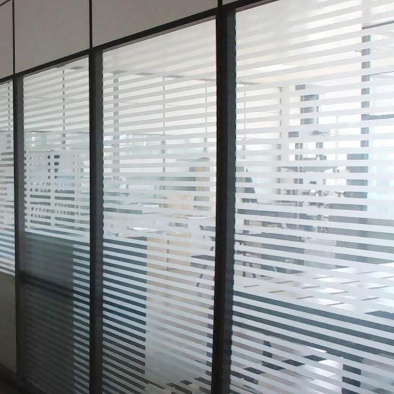 Frosted Stripes Window Film Wall Sticker Window Stickers Window Decals Electrostatic Glass Film 3 Size