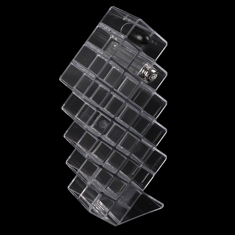 Gitter akryl læbestift organisator stående makeup opbevaringsstativ bord lipgloss holder gennemsigtig kosmetik beholder