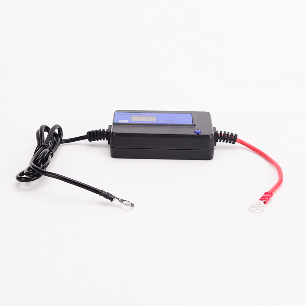 12V 24V 36V 48V Battery Desulfator Reconditioner for 12V-48V Lead Acid Batteries with Quick Disconnect Circle Ring