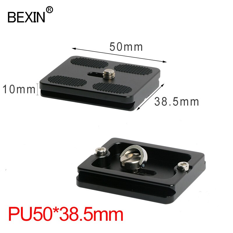 BEXIN long Camera tripod quick release plate quick shot clip bracket camera mount plate for dslr camera tripod with 1/4 screw: pu50x38.5mm