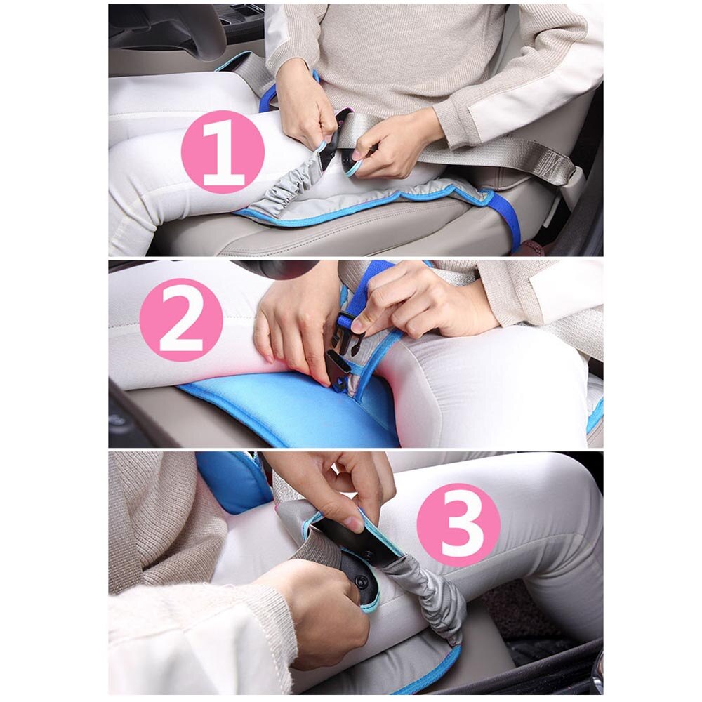 Zacht Ademend Verstelbare Moederschap Bump Riem Auto Bescherming Zitkussen Cover Pad Autogordel Kussen voor Zwangere Vrouwen