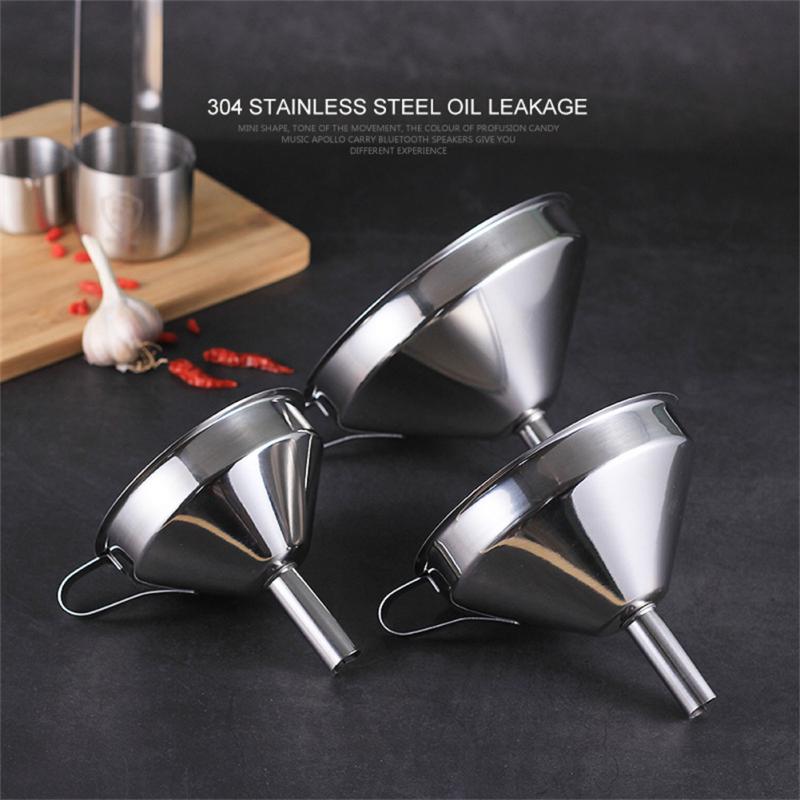 Stainless Steel Funnel Small Mouth Funnels Bar Wine Flask Funnel For Filling Hip Flask Narrow-Mouth Bottles Kitchen Jug Funnel
