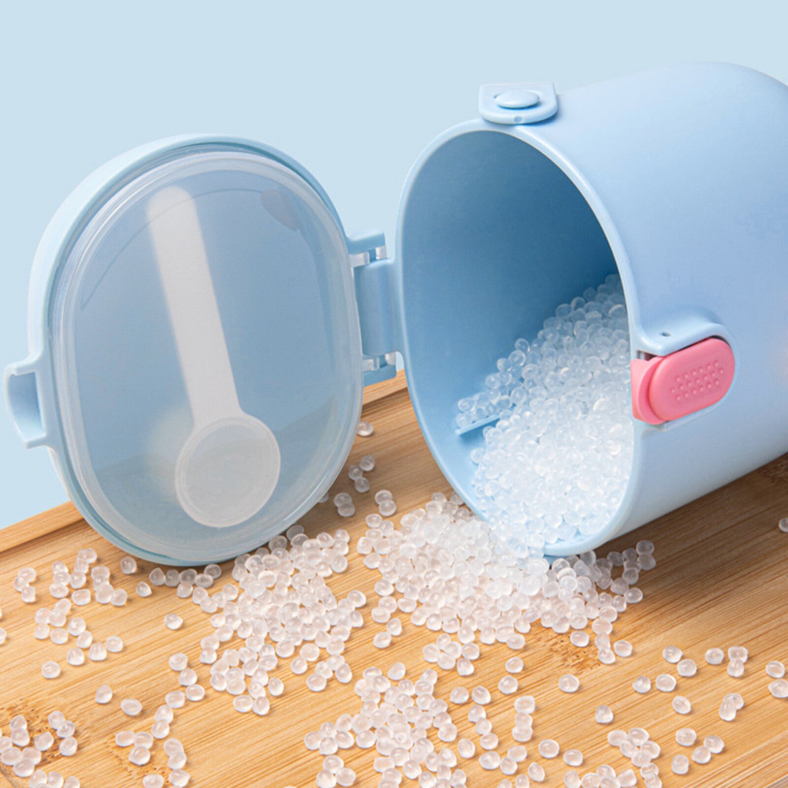 Caja de leche en polvo para bebé, almacenamiento de grado de comida hermético, contenedores para aperitivos, cucharas, accesorios de alimentación