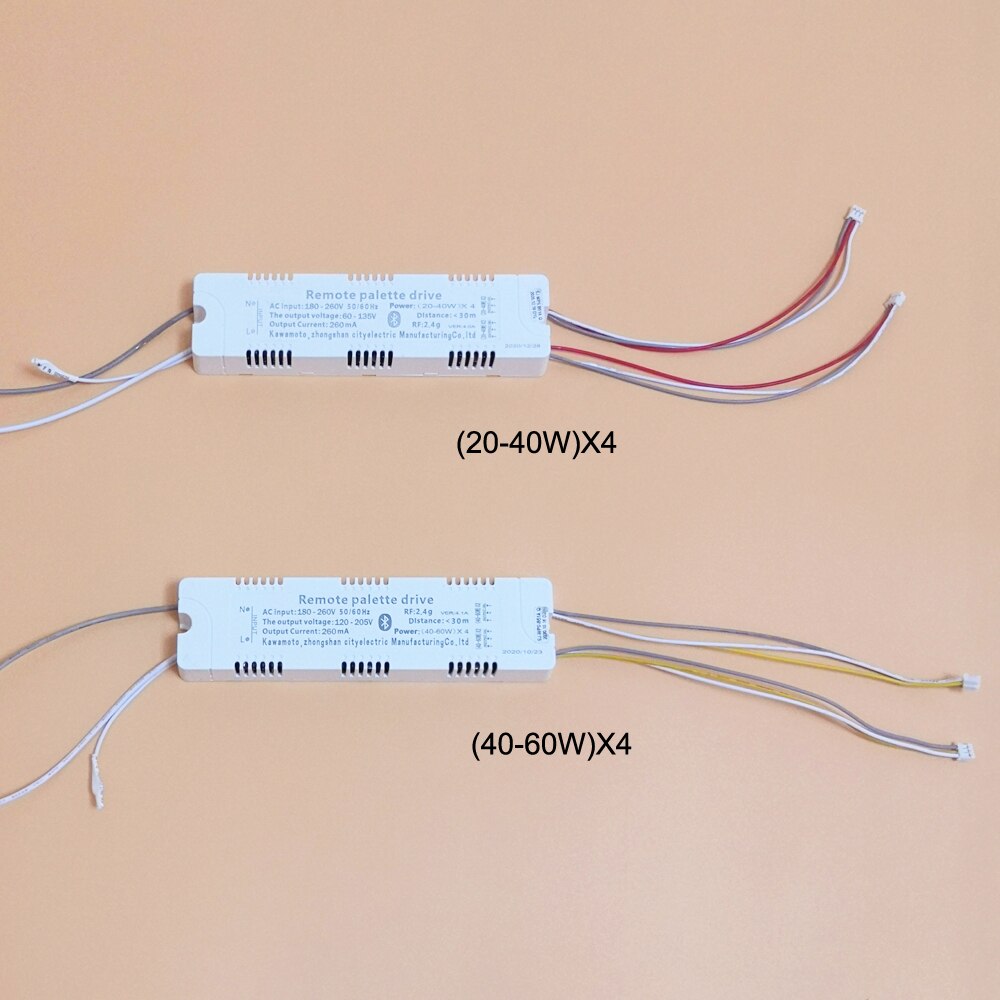 Transformateur d&#39;éclairage Intelligent, pilote à distance LED 2.4G, application de contrôle, commande à distance de palette, bloc LED X4 (20-40W)X4 (40-60W)X4, 2.4G