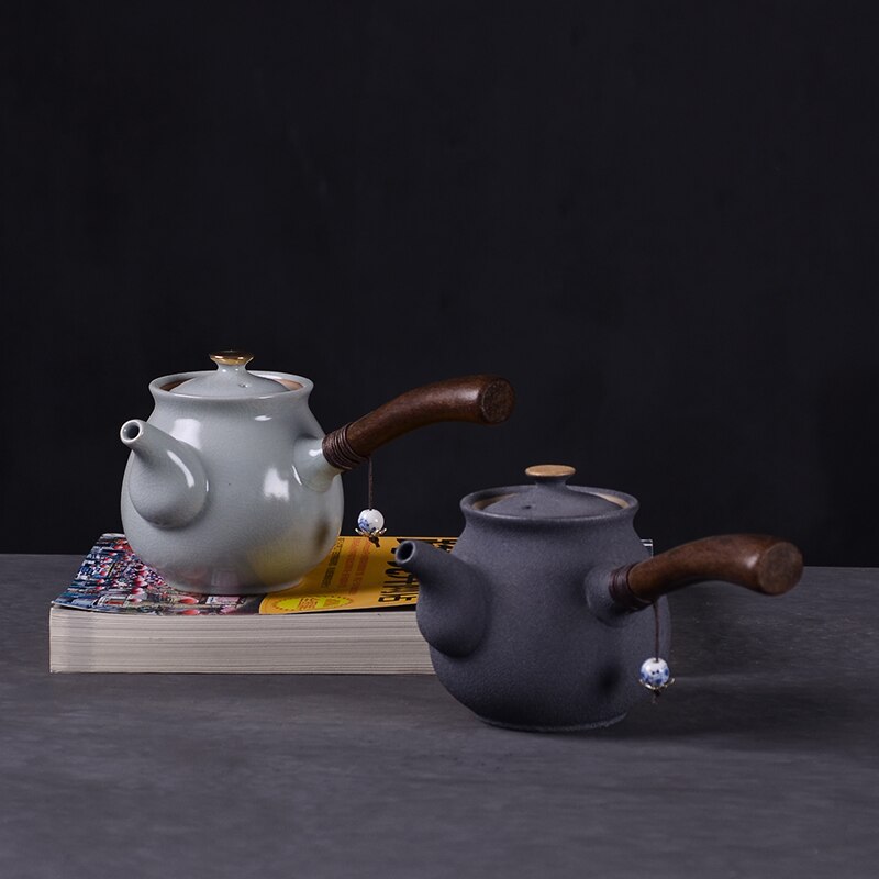TANGPIN japanese ceramic kyusu teapot vintage side handle tea pot drinkware 200ml