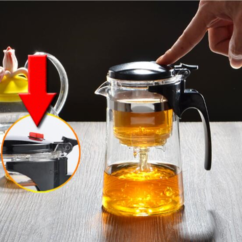 Heat Resistant Explosion-Proof Glass Teapot 500ml 750ml 1000ml Jug Water Bottle Household Canteen Coffee Pot for Kitchen