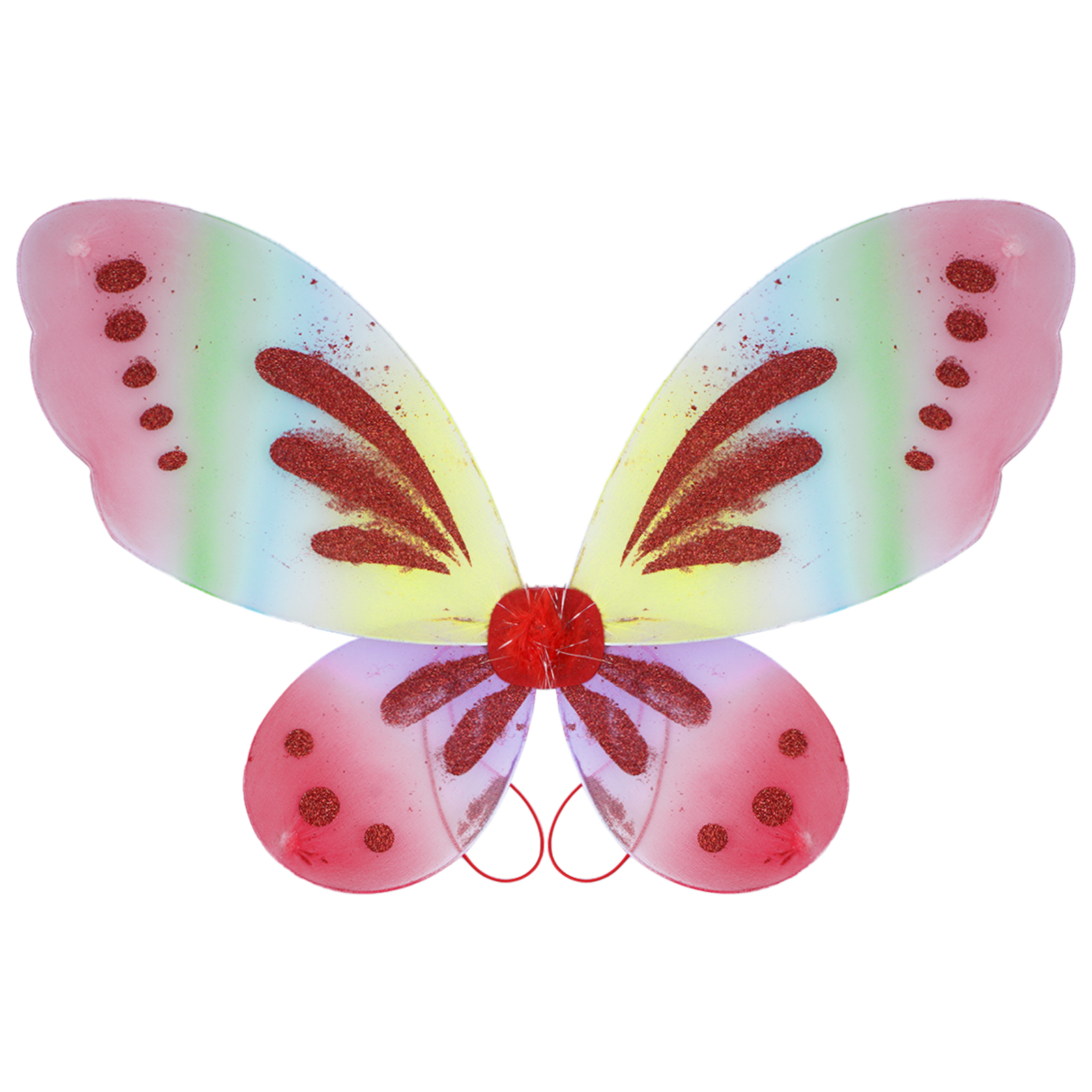 Kids Girls Photography Props Butterfly Style Wings Halloween Cosplay Costume Accessory Carnival Party Performance Angel Wings: Rainbow