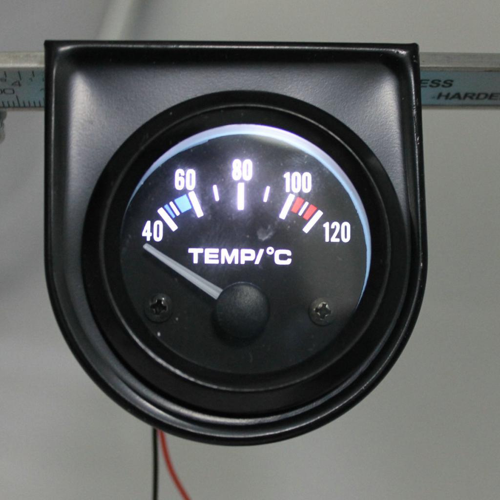 Wskaźnik temperatury wody-elektroniczny miernik temperatury 12V DC 2 cale 52mm robić motocykla samochodowego